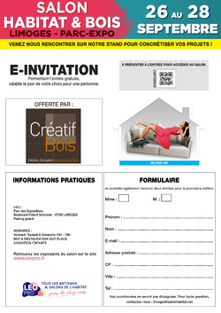 Invitation gratuite Invitation gratuite