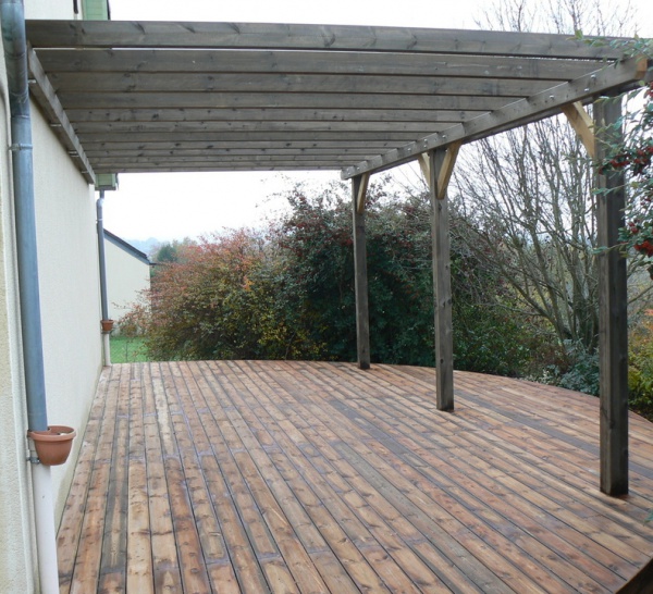 Terrasses en bois sur sol instable