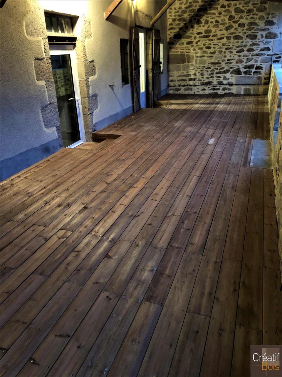 Terrasse en Pin Rouge du Nord sur dalle béton LIMOGES - 87 Haute Vienne Terrasse en Pin Rouge du Nord sur dalle béton LIMOGES - 87 Haute Vienne