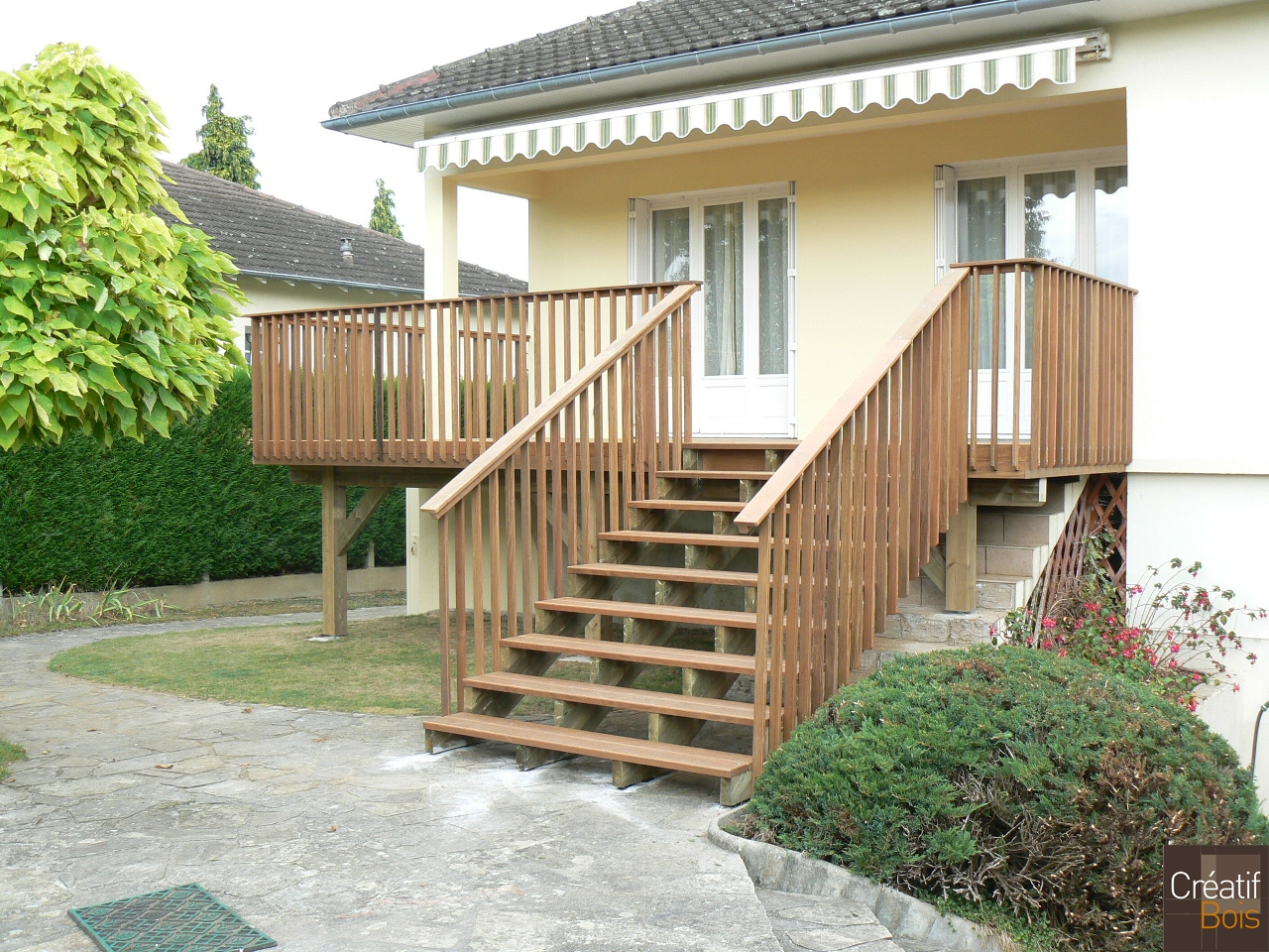 Terrasse Bois sur poteaux et Escalier Bois CONDAT SUR VIENNE - Haute Vienne 87 Terrasse Bois sur poteaux et Escalier Bois CONDAT SUR VIENNE - Haute Vienne 87