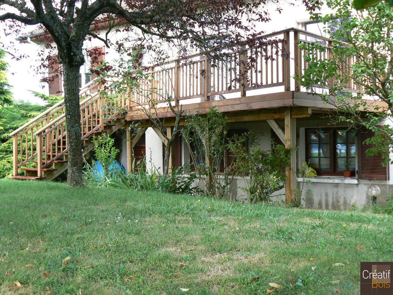 Terrasse Bois autoportante et escalier droit en bois JOURGNAC - Haute Vienne 87 Terrasse Bois autoportante et escalier droit en bois JOURGNAC - Haute Vienne 87