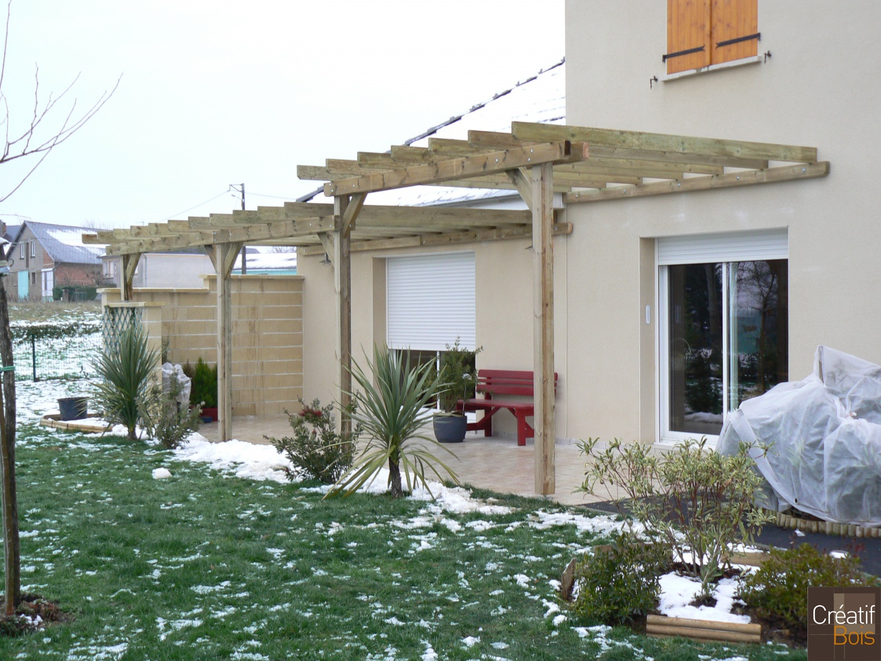 Pergola bois et terrasse bois LUBERSAC - Corrèze 19 Pergola bois et terrasse bois LUBERSAC - Corrèze 19