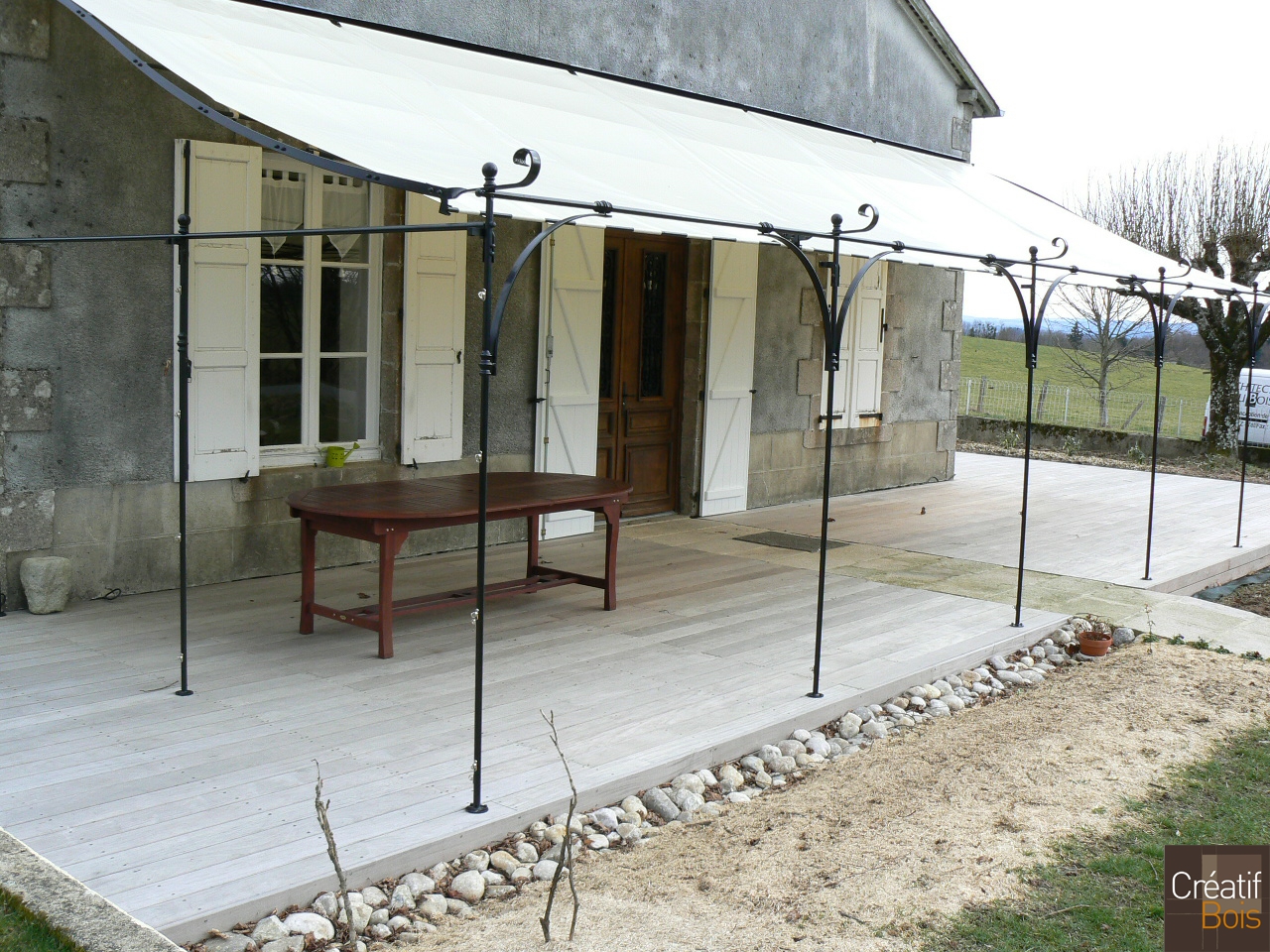 Terrasse au sol Bois SAINT LAURENT LES EGLISES - Haute Vienne 87 Terrasse au sol Bois SAINT LAURENT LES EGLISES - Haute Vienne 87