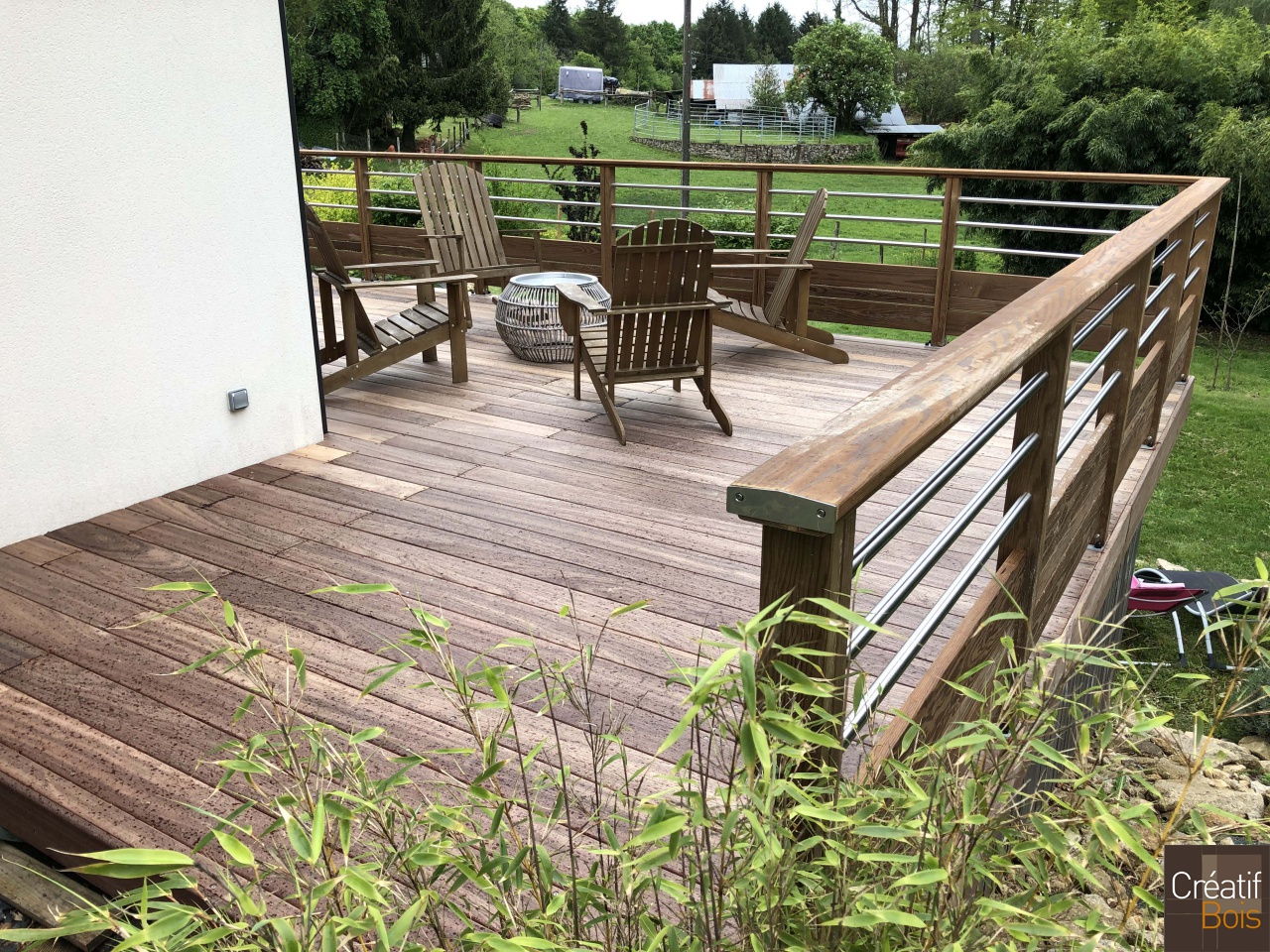 Terrasse en Padouk et Garde-Corps Corrèza AUREIL 87 - Haute Vienne Limousin Terrasse en Padouk et Garde-Corps Corrèza AUREIL 87 - Haute Vienne Limousin