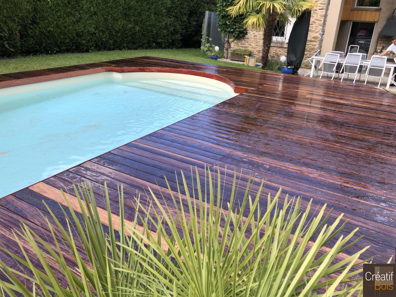 Plage de piscine en Padouk LIMOGES - 87 Haute Vienne Limousin Plage de piscine en Padouk LIMOGES - 87 Haute Vienne Limousin