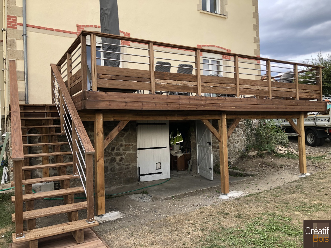 Terrasse sur Poteaux garde-corps Corrèza et Escalier avec Garde-corps Eila - BOURGANEUF - 23 Creuse Terrasse sur Poteaux garde-corps Corrèza et Escalier avec Garde-corps Eila - BOURGANEUF - 23 Creuse