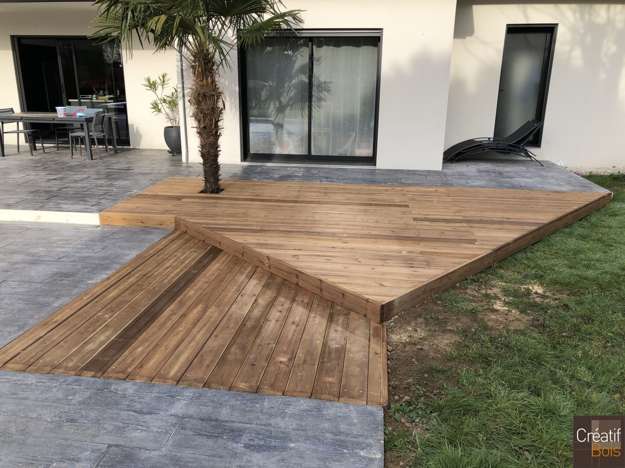 Terrasse en Pin Rouge du Nord - COUZEIX - 87 Haute Vienne Terrasse en Pin Rouge du Nord - COUZEIX - 87 Haute Vienne