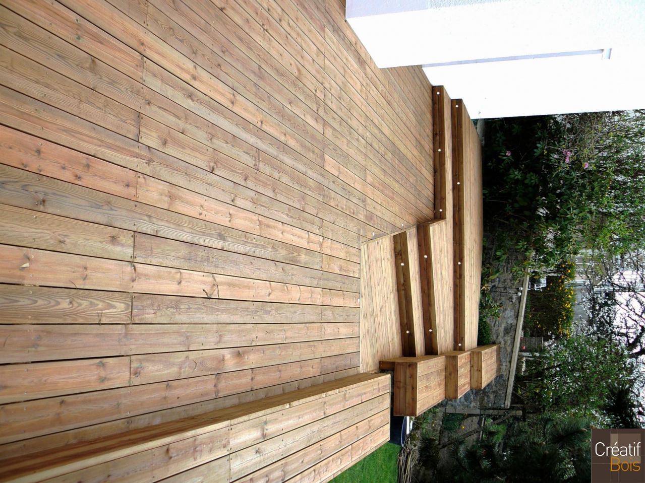 Terrasse en Pin Rouge avec escalier du Nord GUERET - 23 Creuse Terrasse en Pin Rouge avec escalier du Nord GUERET - 23 Creuse