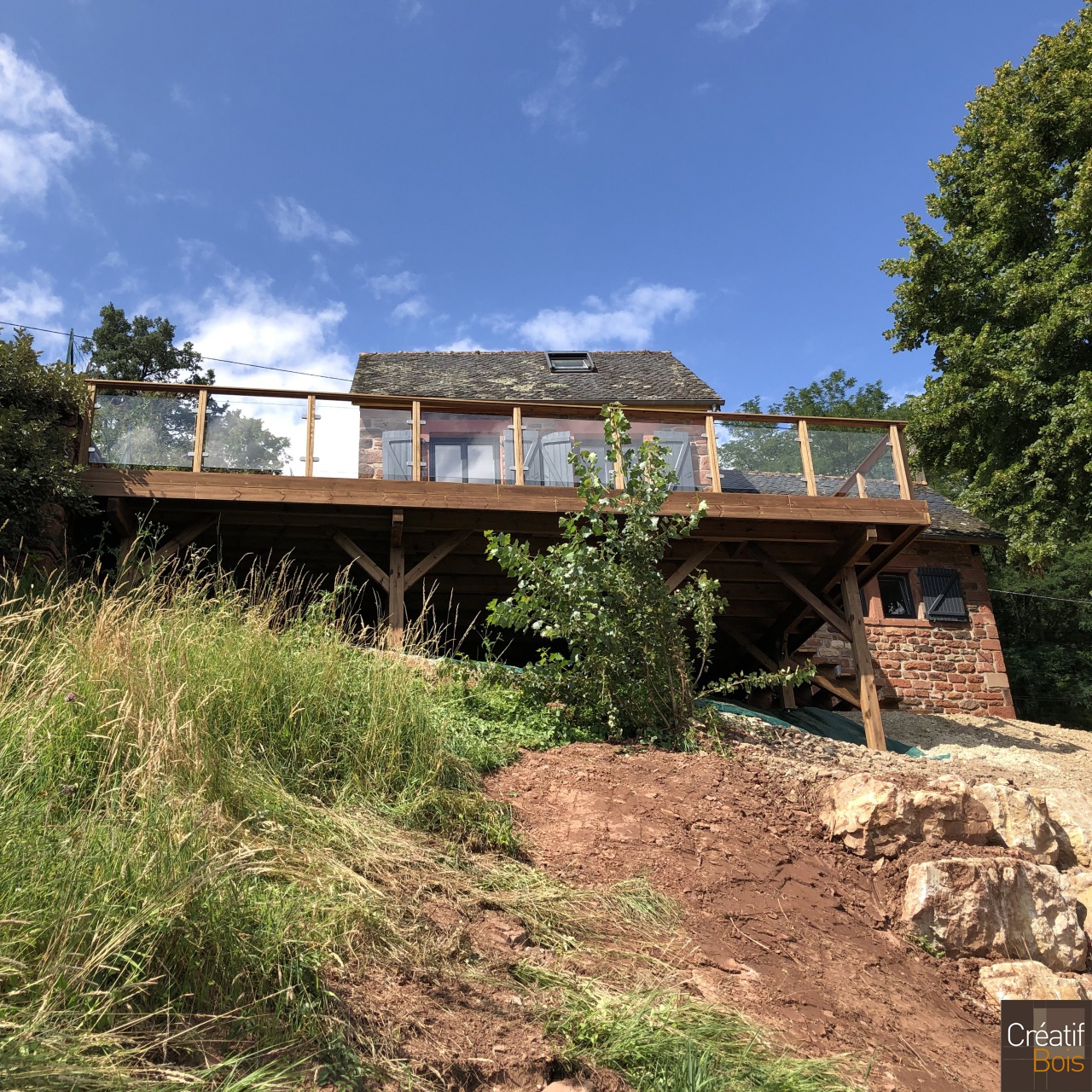 Garde-corps verre Vézèra - MEYSSAC - 19 Corrèze Garde-corps verre Vézèra - MEYSSAC - 19 Corrèze