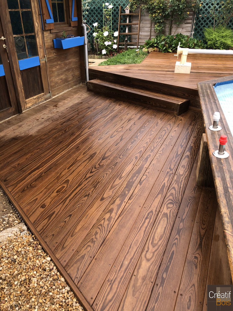 Plage de Piscine en Pin de Caroline - FEYTIAT - 87 Haute Vienne Plage de Piscine en Pin de Caroline - FEYTIAT - 87 Haute Vienne