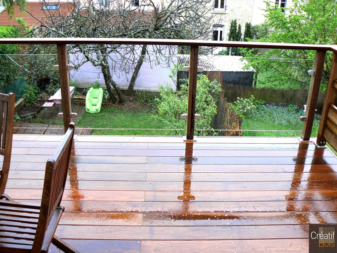 Garde-Corps Bois Verre Vézèra LIMOGES - Haute Vienne 87 Garde-Corps Bois Verre Vézèra LIMOGES - Haute Vienne 87