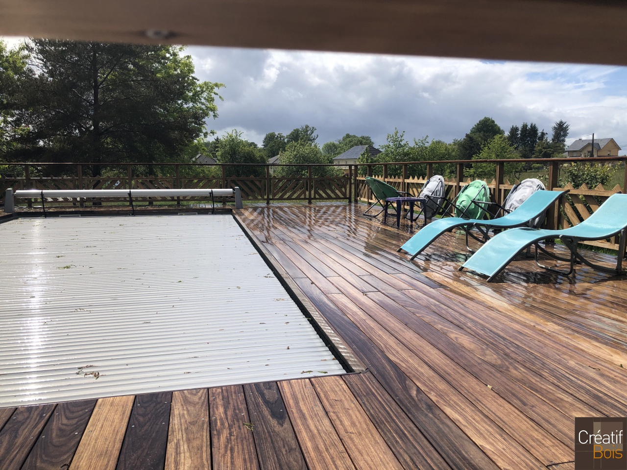 Plage de piscine en Padouk - PERPEZAC le NOIR - 19 Corrèze Plage de piscine en Padouk - PERPEZAC le NOIR - 19 Corrèze