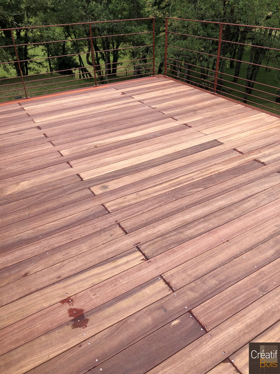 Terrasse sur structure Métallique en Padouk - CUZANCE - 46 Lot Terrasse sur structure Métallique en Padouk - CUZANCE - 46 Lot