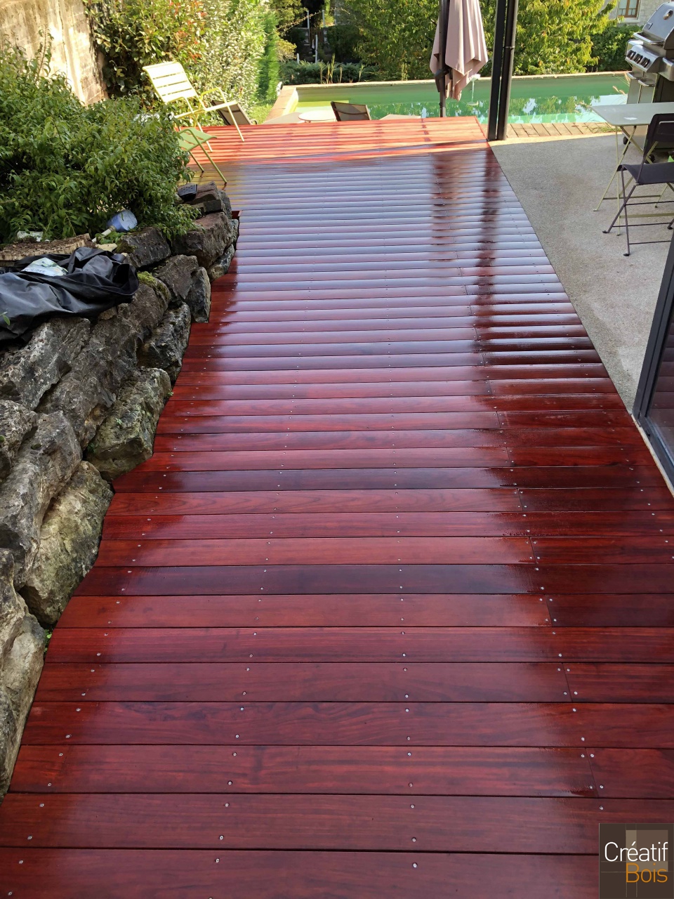 Terrasse en Padouk - NOAILLES - 19 Corréze Terrasse en Padouk - NOAILLES - 19 Corréze