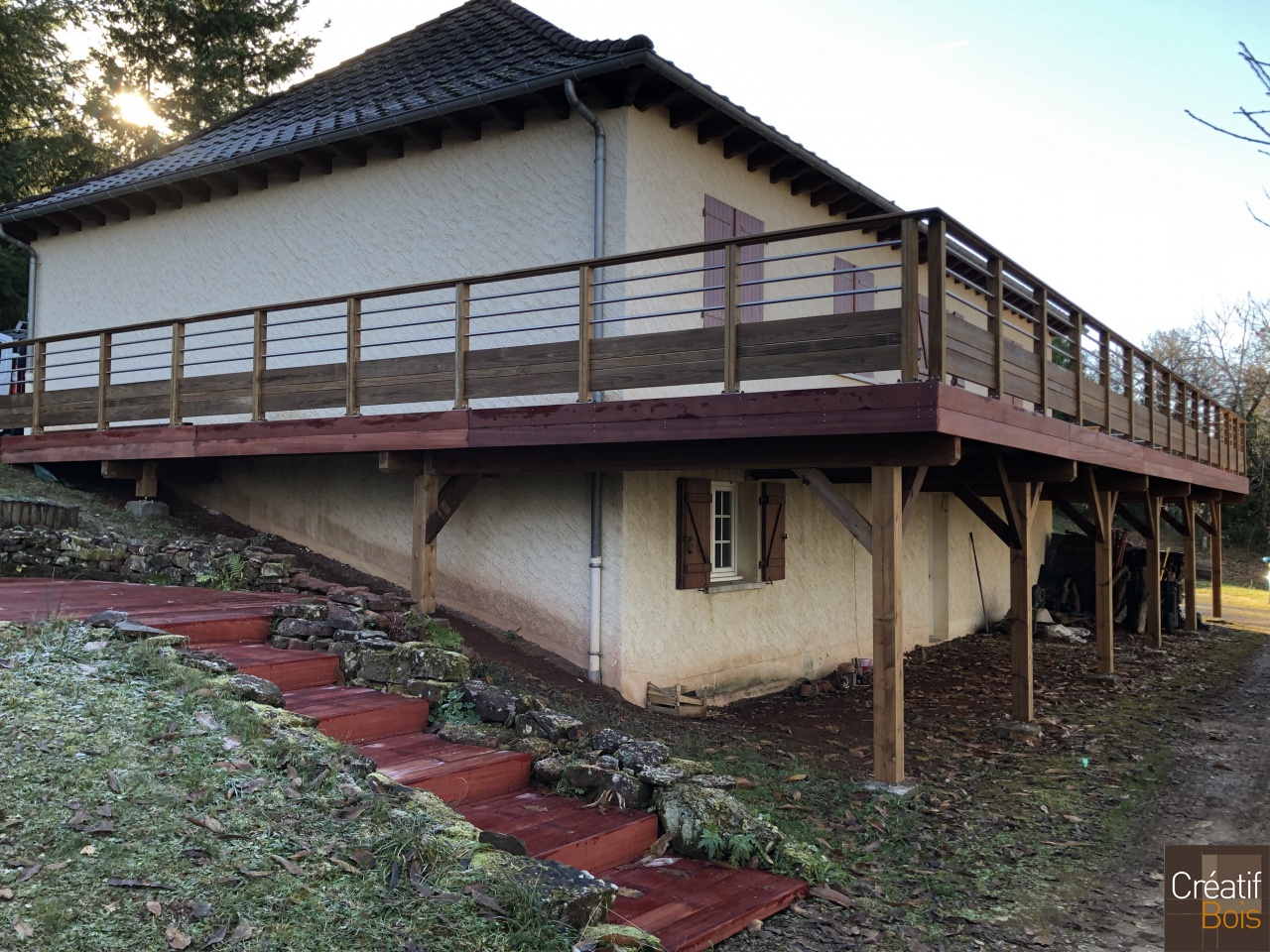 Terrasse Autoportante et Garde-corps "Corrèza" - NOAILHAC - 19 Corrèze Terrasse Autoportante et Garde-corps "Corrèza" - NOAILHAC - 19 Corrèze