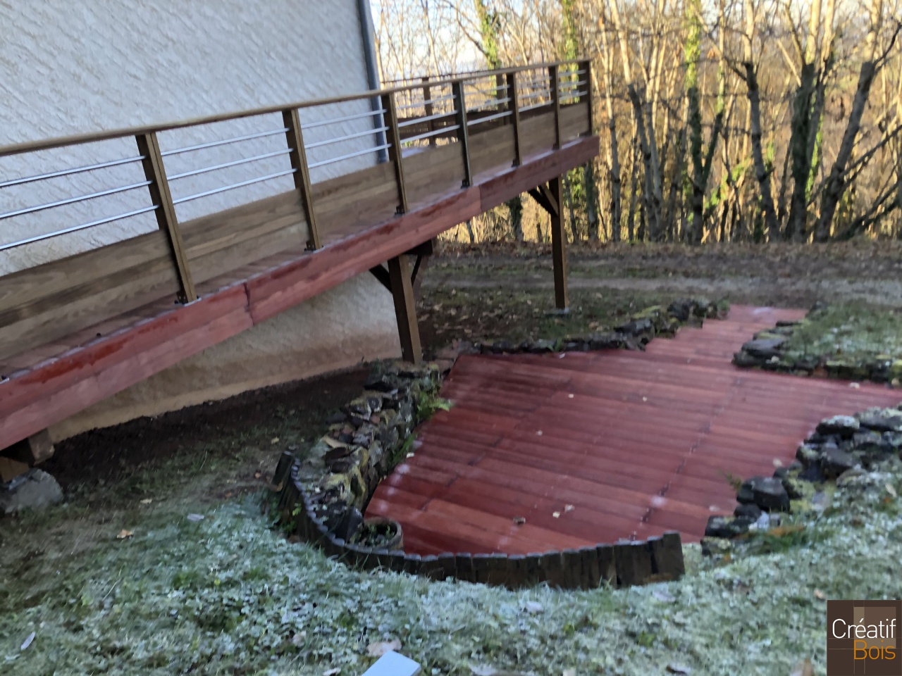 Terrasse en Padouk et Garde-corps "Corrèza" - NOAILHAC - 19 Corrèze Terrasse en Padouk et Garde-corps "Corrèza" - NOAILHAC - 19 Corrèze