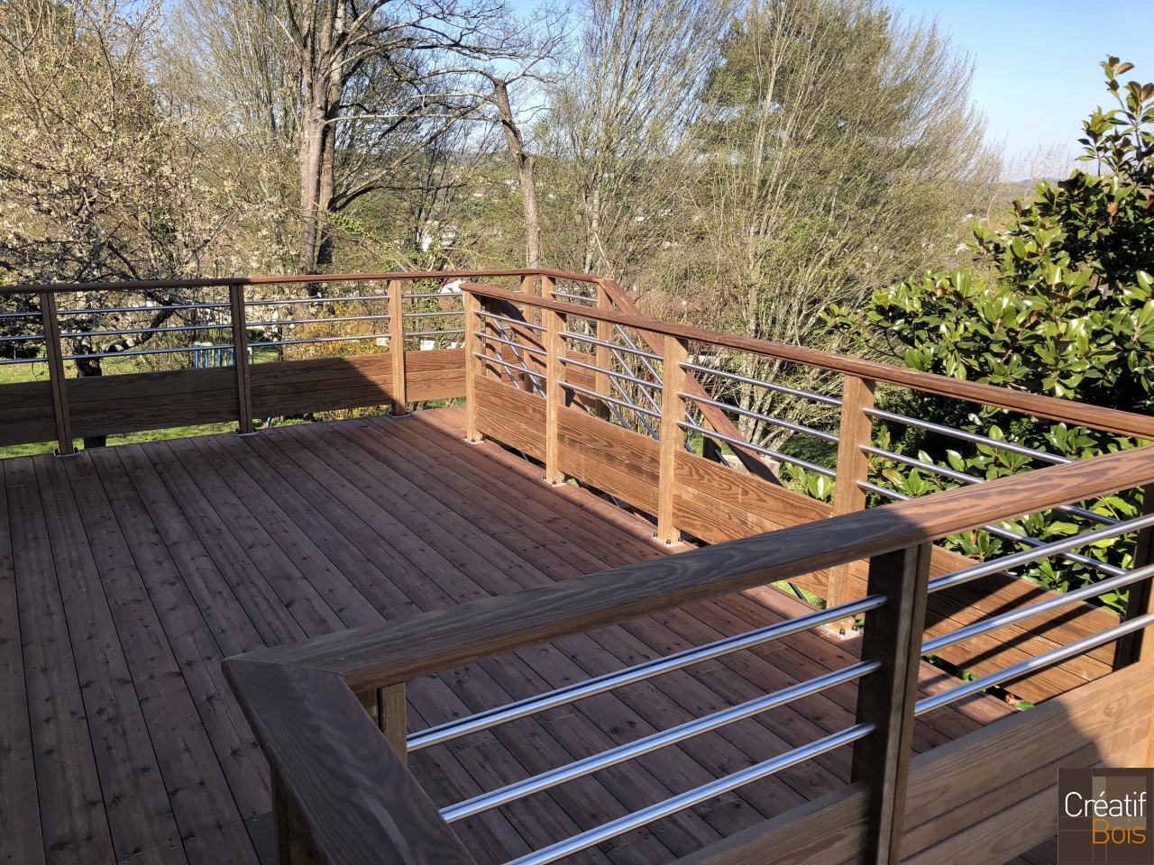 Terrasse Autoportante en Pin Rouge du Nord Garde-corps "Corréza" - AIXE SUR VIENNE - 87 Haute-Vienne Terrasse Autoportante en Pin Rouge du Nord Garde-corps "Corréza" - AIXE SUR VIENNE - 87 Haute-Vienne