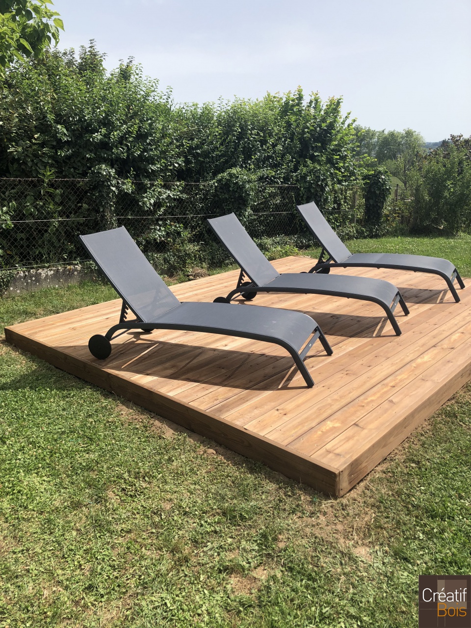 Terrasse sur Sol Stable en Pin Rouge du Nord - COSNAC - 19 Corrèze Terrasse sur Sol Stable en Pin Rouge du Nord - COSNAC - 19 Corrèze