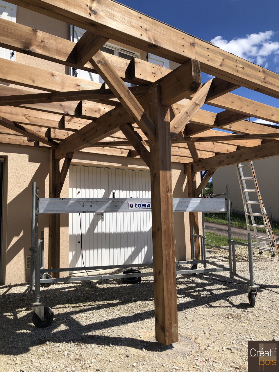 Structure d'une Terrasse sur Poteaux LE VIGEN - 87 Haute-Vienne Structure d'une Terrasse sur Poteaux LE VIGEN - 87 Haute-Vienne
