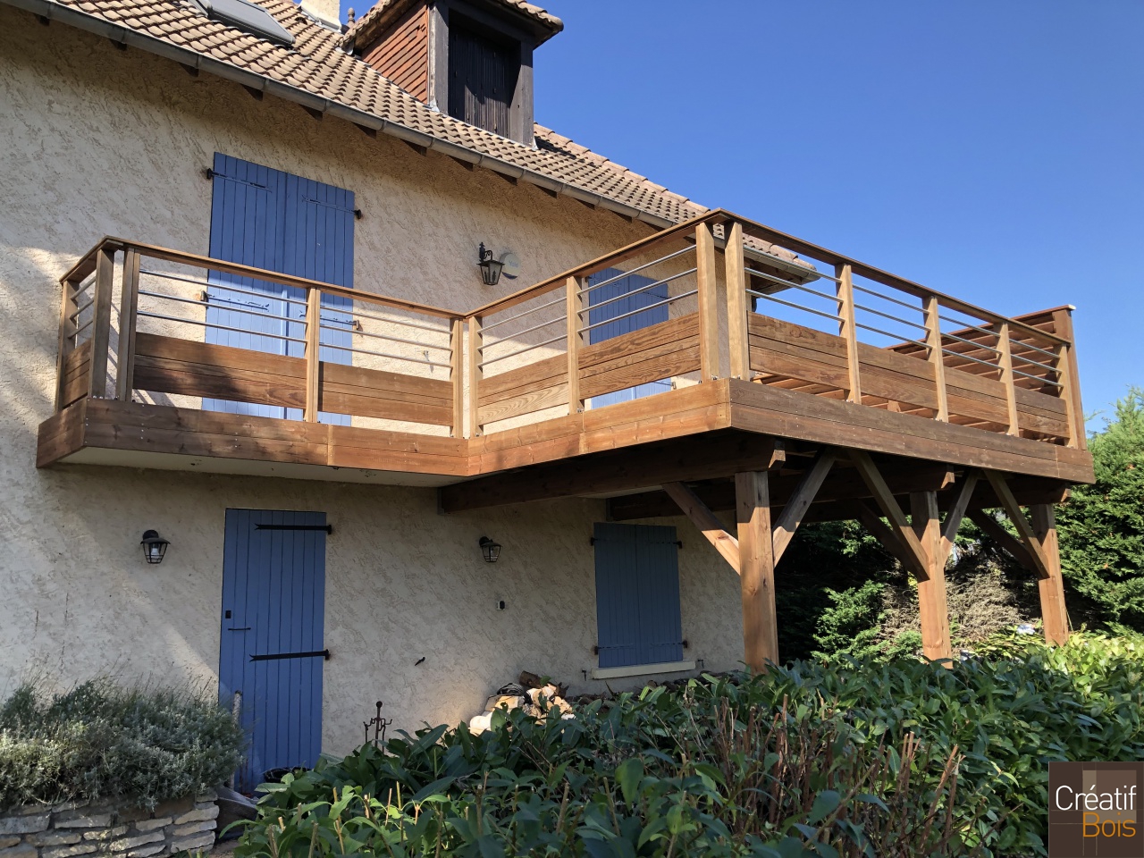 Terrasse Autoportante avec Platelage en Pin Rouge du Nord, Garde-corps "Corrèza" et palissade - BRIVE LA GAILLARDE - 19 Corrèze Terrasse Autoportante avec Platelage en Pin Rouge du Nord, Garde-corps "Corrèza" et palissade - BRIVE LA GAILLARDE - 19 Corrèze