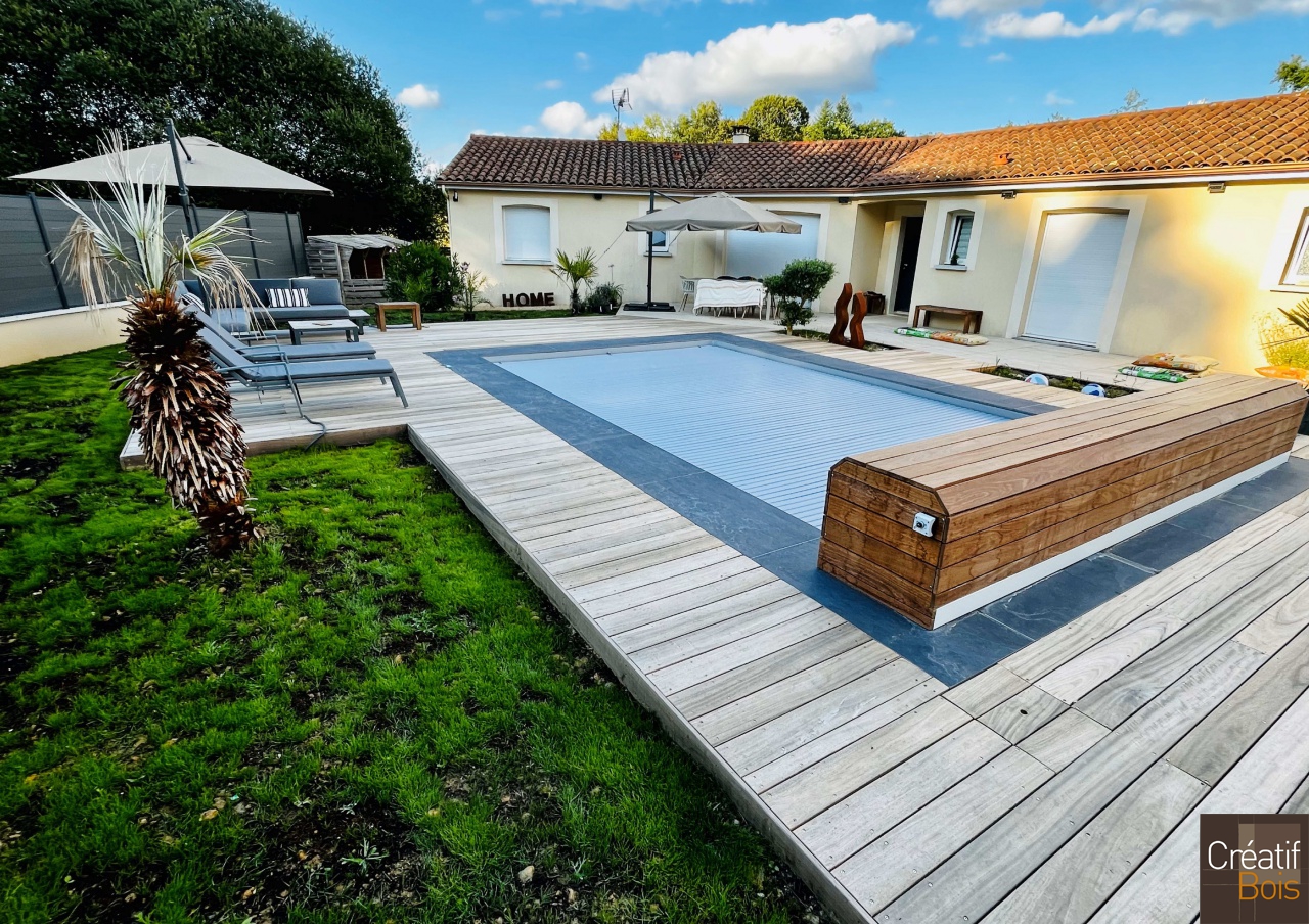 Plage de Piscine en Padouk - FEYTIAT - 87 Haute Vienne Plage de Piscine en Padouk - FEYTIAT - 87 Haute Vienne