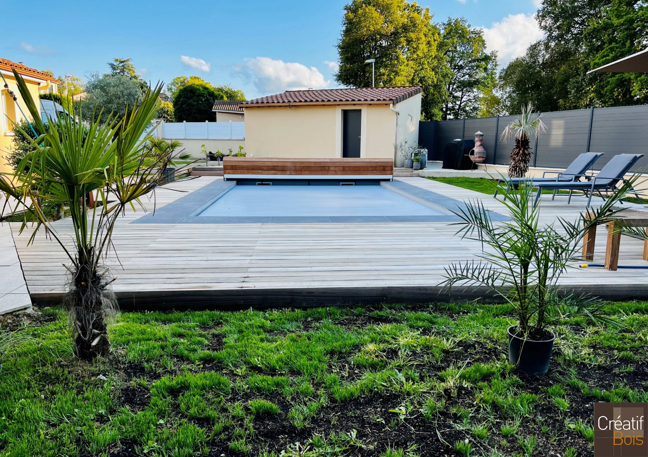 Plage de Piscine en Padouk - FEYTIAT - 87 Haute Vienne Plage de Piscine en Padouk - FEYTIAT - 87 Haute Vienne
