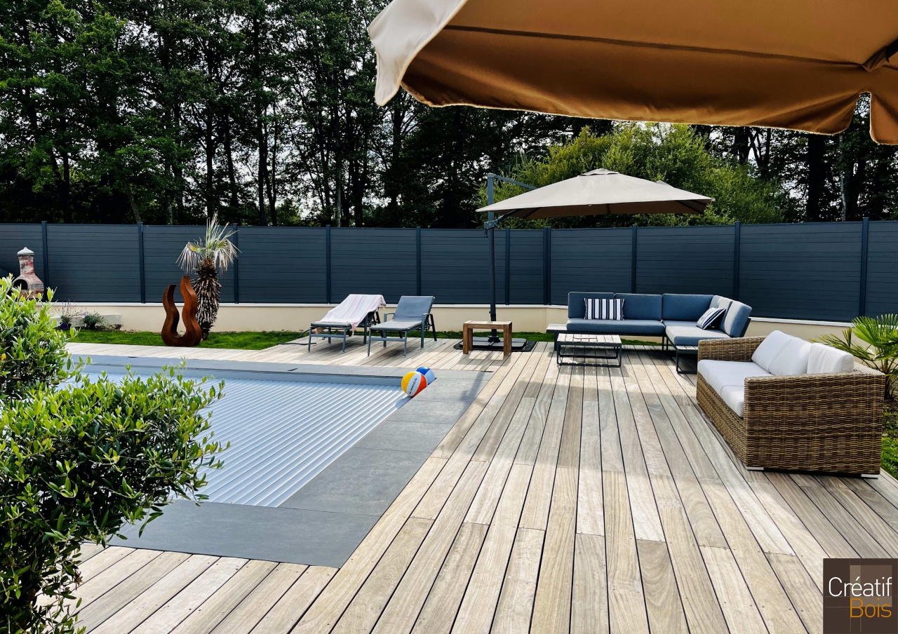 Plage de Piscine en Padouk - FEYTIAT - 87 Haute Vienne Plage de Piscine en Padouk - FEYTIAT - 87 Haute Vienne