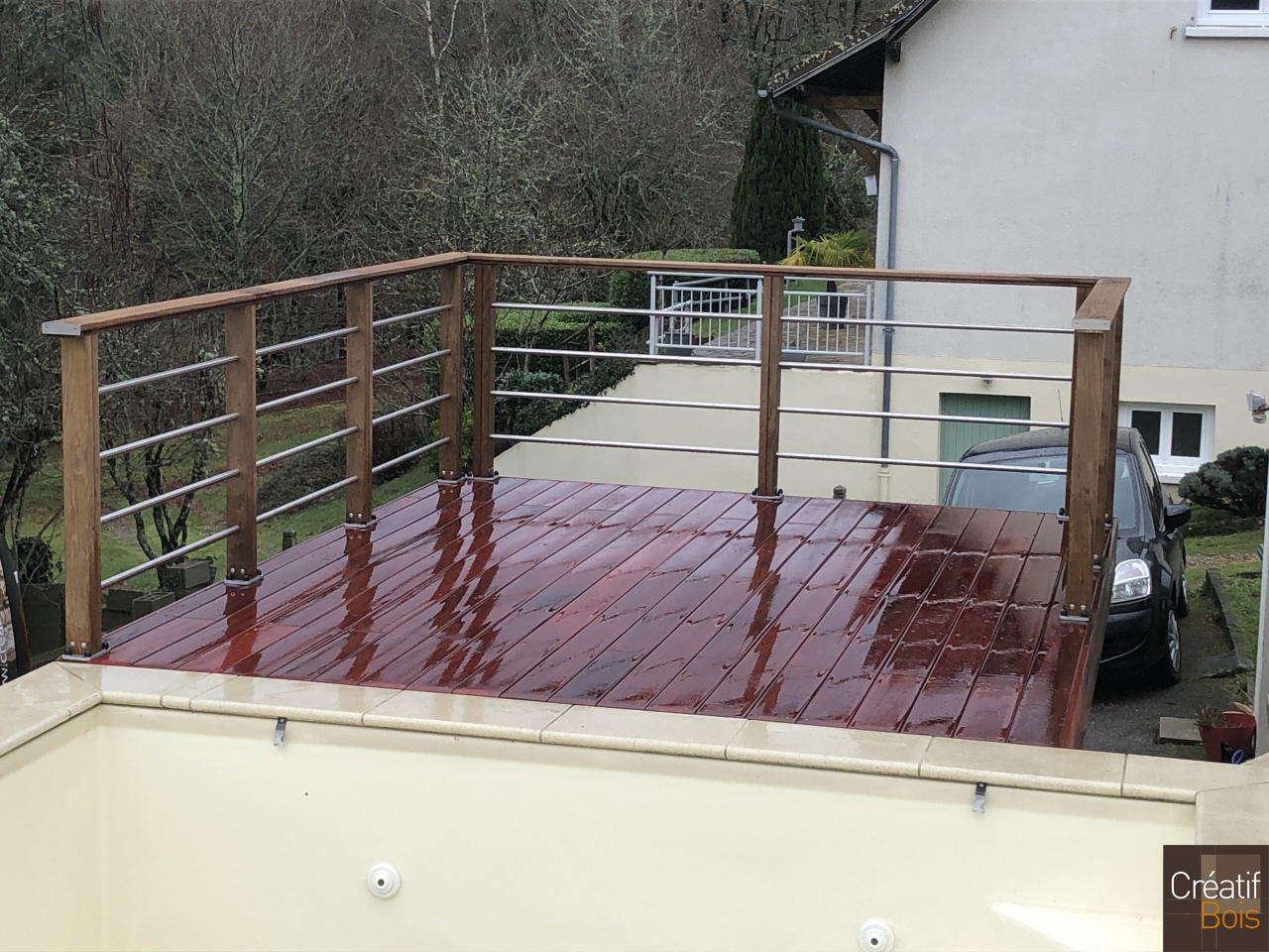 Terrasse Autoportante avec Platelage en Padouk, Garde-corps "Eila" - HAUTE VIENNE - 87 Rilhac Rancon Terrasse Autoportante avec Platelage en Padouk, Garde-corps "Eila" - HAUTE VIENNE - 87 Rilhac Rancon