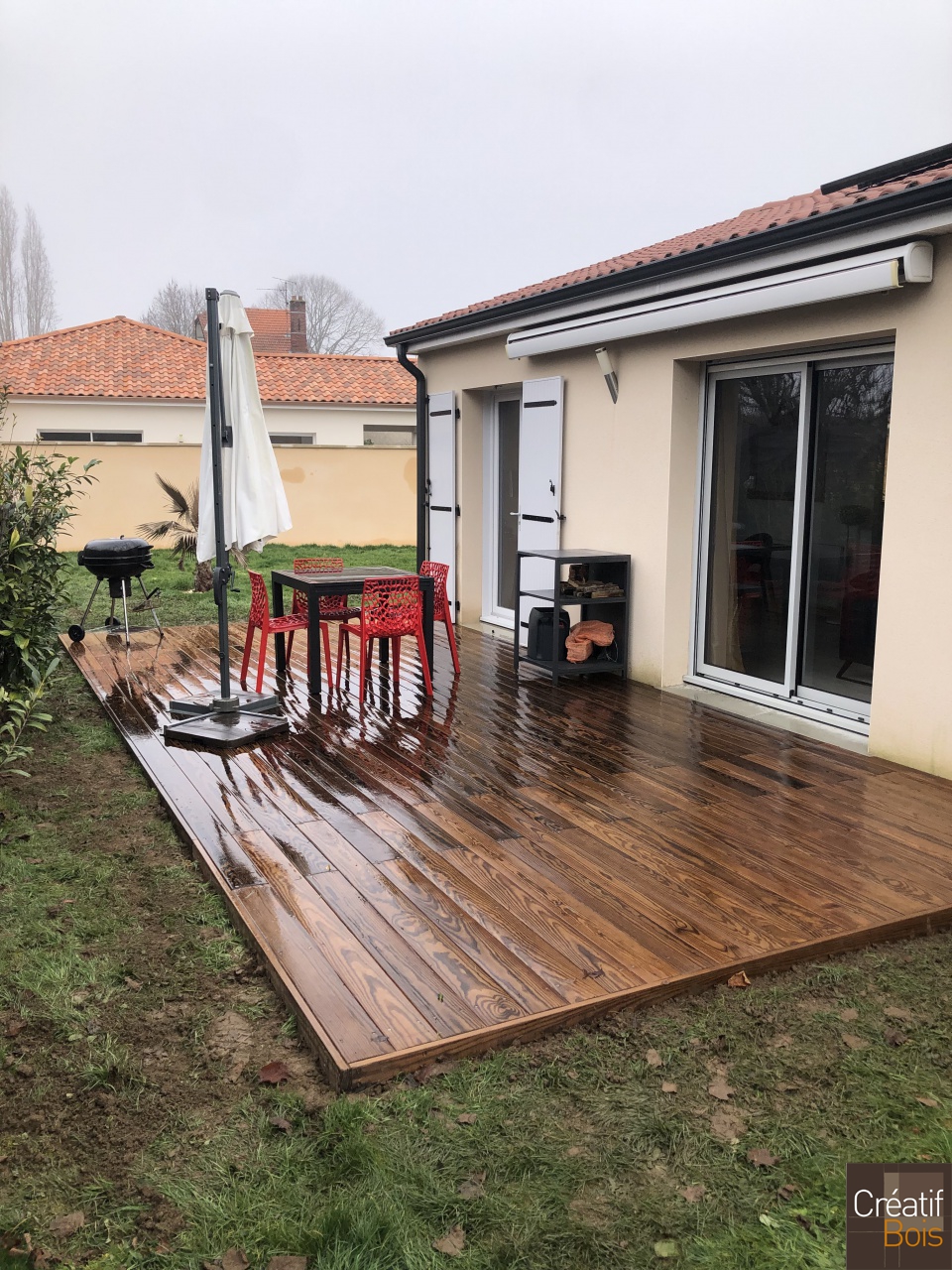 Terrasse sur Sol Stable en Pin de Caroline - PANAZOL - 87 Haute Vienne Terrasse sur Sol Stable en Pin de Caroline - PANAZOL - 87 Haute Vienne