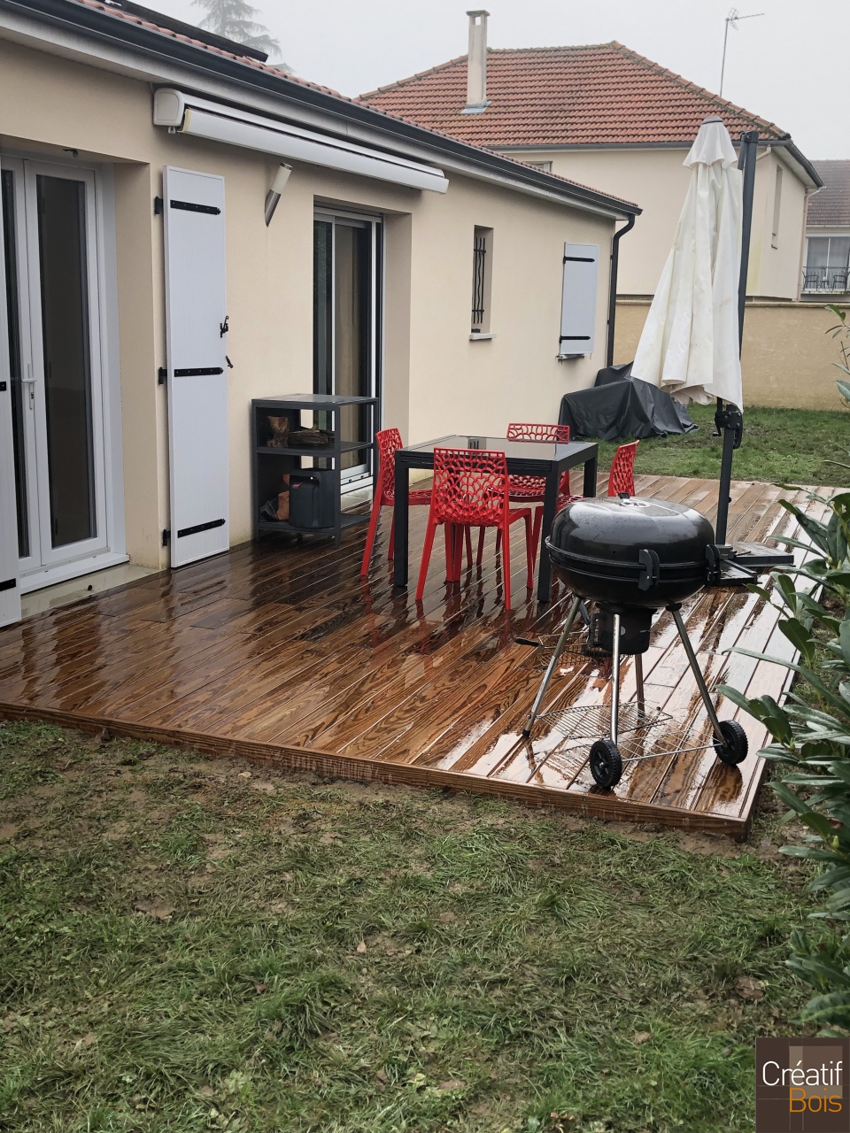 Terrasse sur Sol Stable en Pin de Caroline - PANAZOL - 87 Haute Vienne Terrasse sur Sol Stable en Pin de Caroline - PANAZOL - 87 Haute Vienne