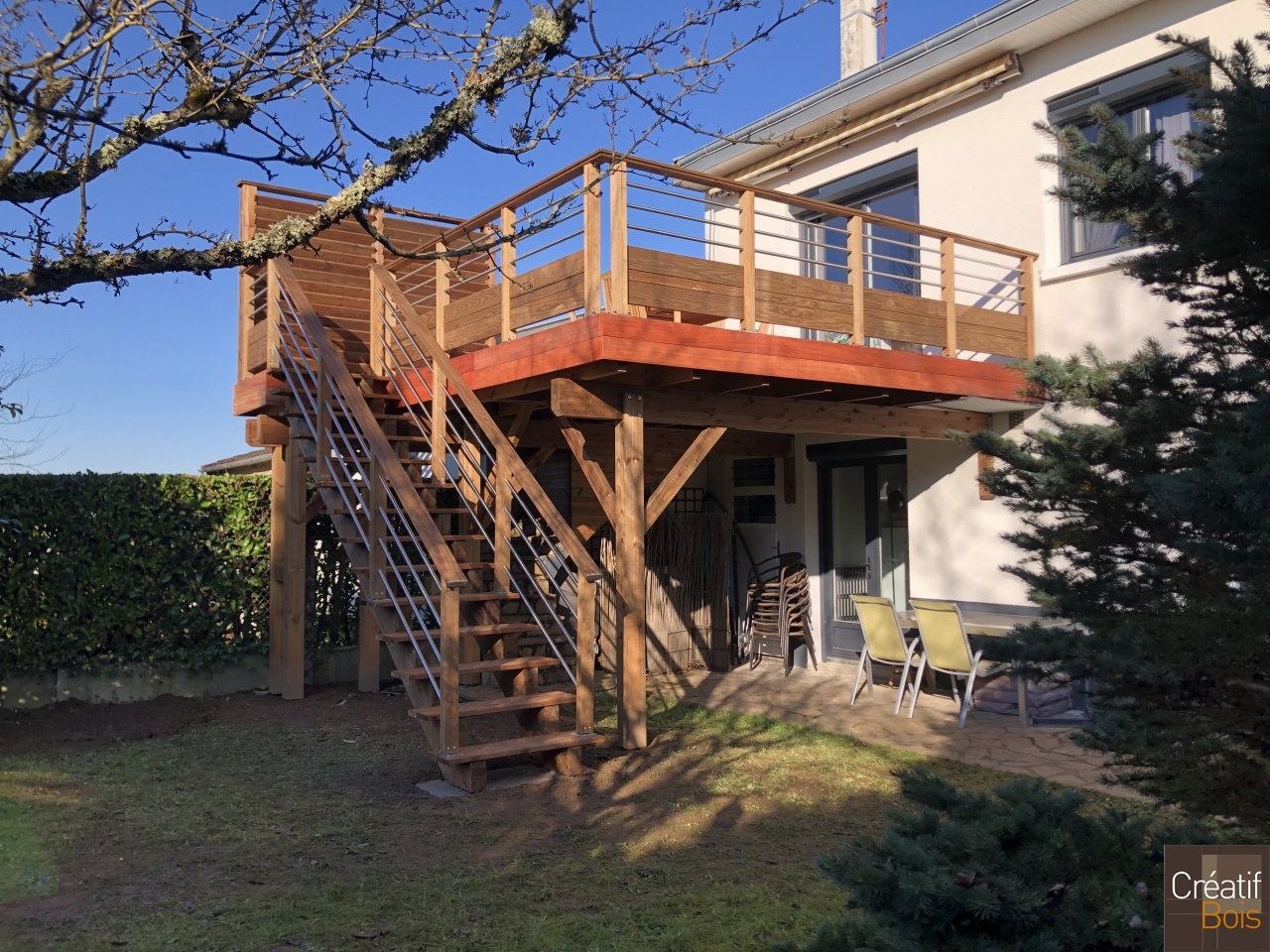 Structure autoportante garde-corps "Corrèza et Eila" Escalier et Brise vue - LIMOGES 87 Haute Vienne Structure autoportante garde-corps "Corrèza et Eila" Escalier et Brise vue - LIMOGES 87 Haute Vienne