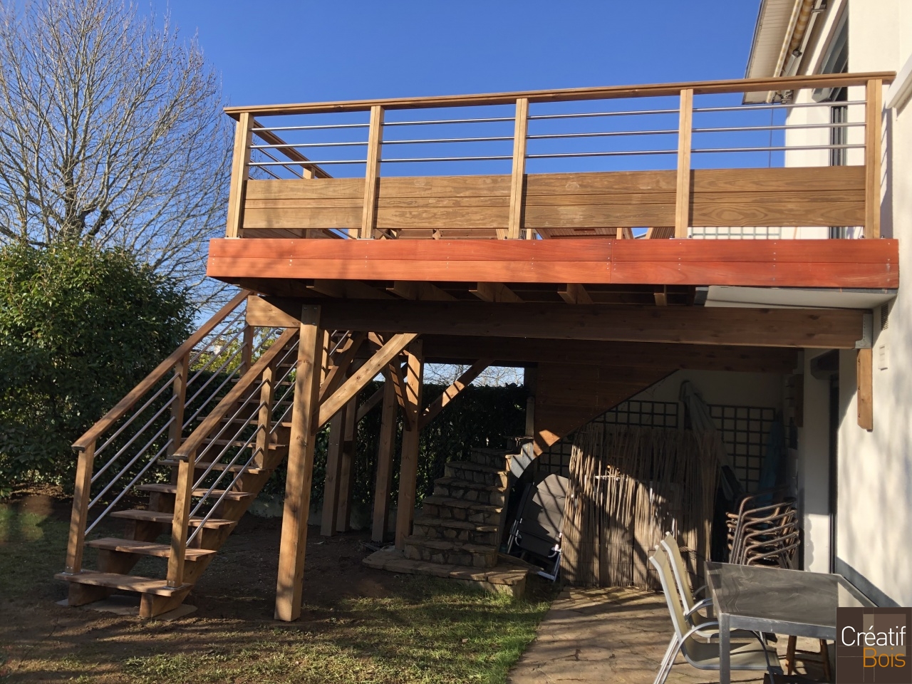 Structure autoportante garde-corps "Corrèza et Eila" Escalier et Brise vue - LIMOGES 87 Haute Vienne Structure autoportante garde-corps "Corrèza et Eila" Escalier et Brise vue - LIMOGES 87 Haute Vienne