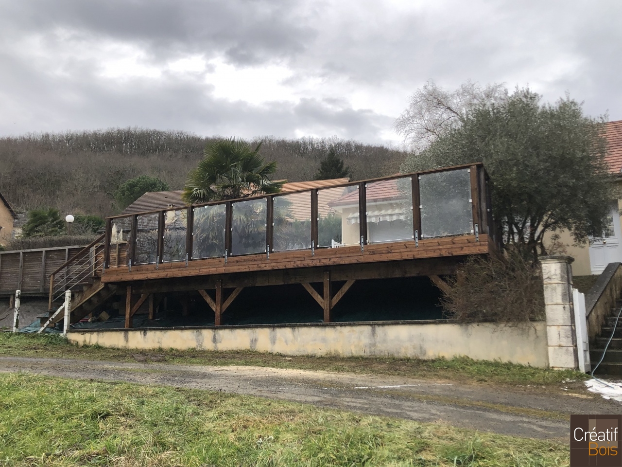 Structure autoportante escalier, Garde-Corps en Inox et en Verre - LISSAC 19 Corrèze Structure autoportante escalier, Garde-Corps en Inox et en Verre - LISSAC 19 Corrèze