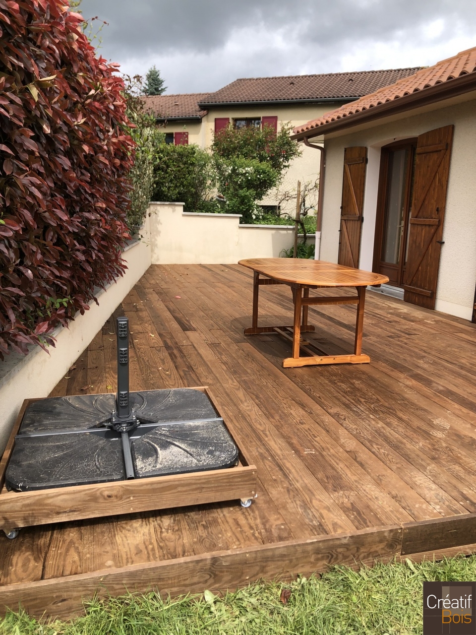 Terrasse sur sol dur en Pin de Caroline - ISLE 87 Haute-Vienne Terrasse sur sol dur en Pin de Caroline - ISLE 87 Haute-Vienne