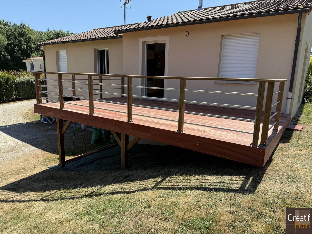 Garde-Corps Eila sur terrasse Autoportante - ST JUST LE MARTEL 87 Haute Vienne Garde-Corps Eila sur terrasse Autoportante - ST JUST LE MARTEL 87 Haute Vienne