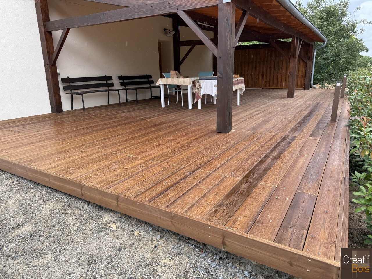 Terrasse en Pin Rouge du Nord sur Sol Dur - FURSAC 23 Creuse Terrasse en Pin Rouge du Nord sur Sol Dur - FURSAC 23 Creuse