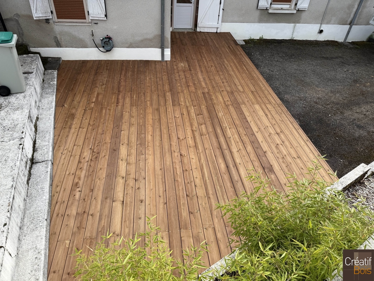 Terrasse sur Sol Stable en Pin Rouge du Nord BEYNAT - Corrèze 19