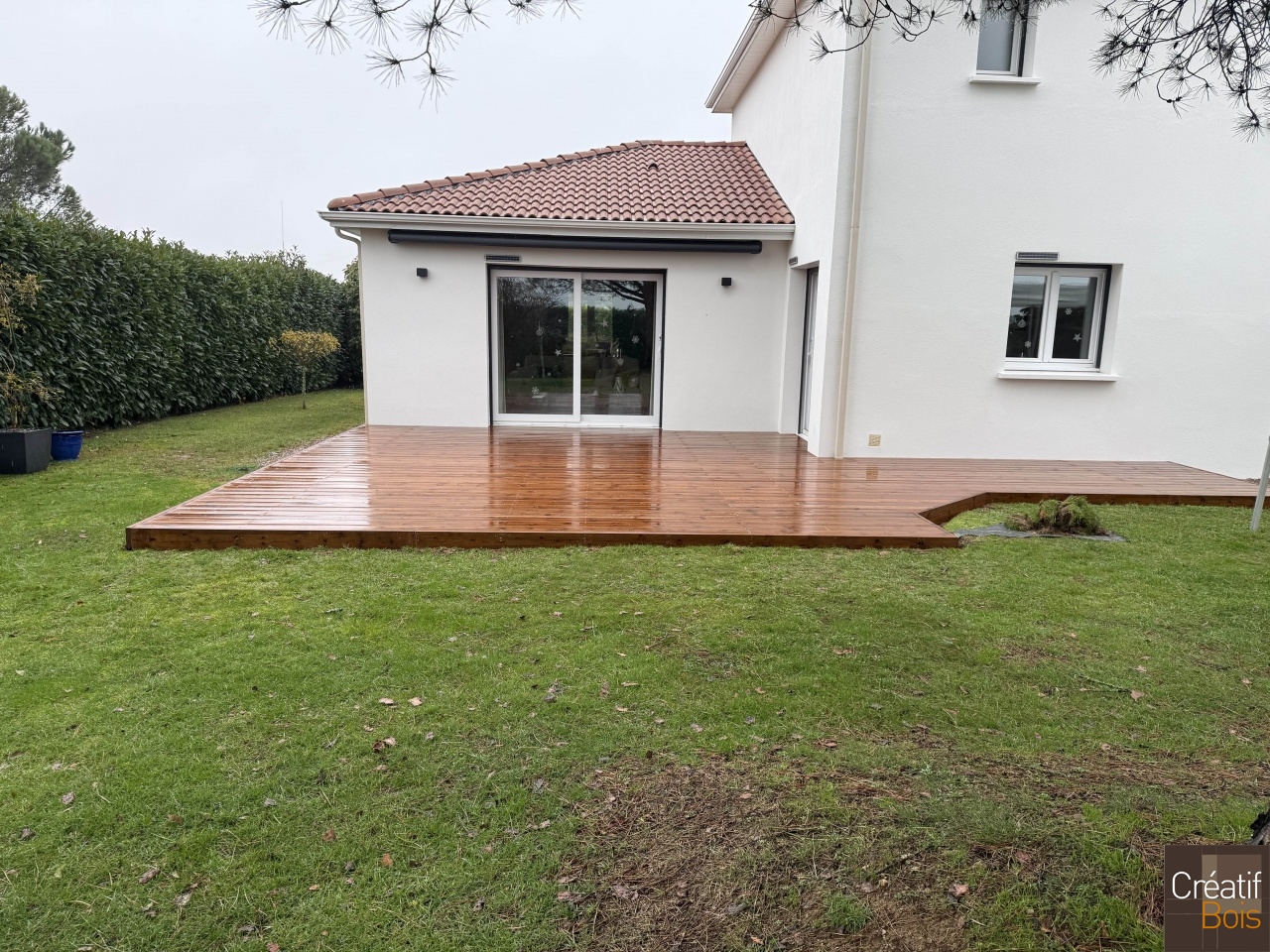 Terrasse sur sol stable en pin rouge du Nord - Boisseuil 87 Haute vienne Terrasse sur sol stable en pin rouge du Nord - Boisseuil 87 Haute vienne