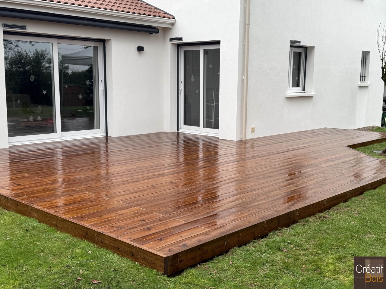 Terrasse sur sol stable en pin rouge du Nord - Boisseuil 87 Haute vienne Terrasse sur sol stable en pin rouge du Nord - Boisseuil 87 Haute vienne