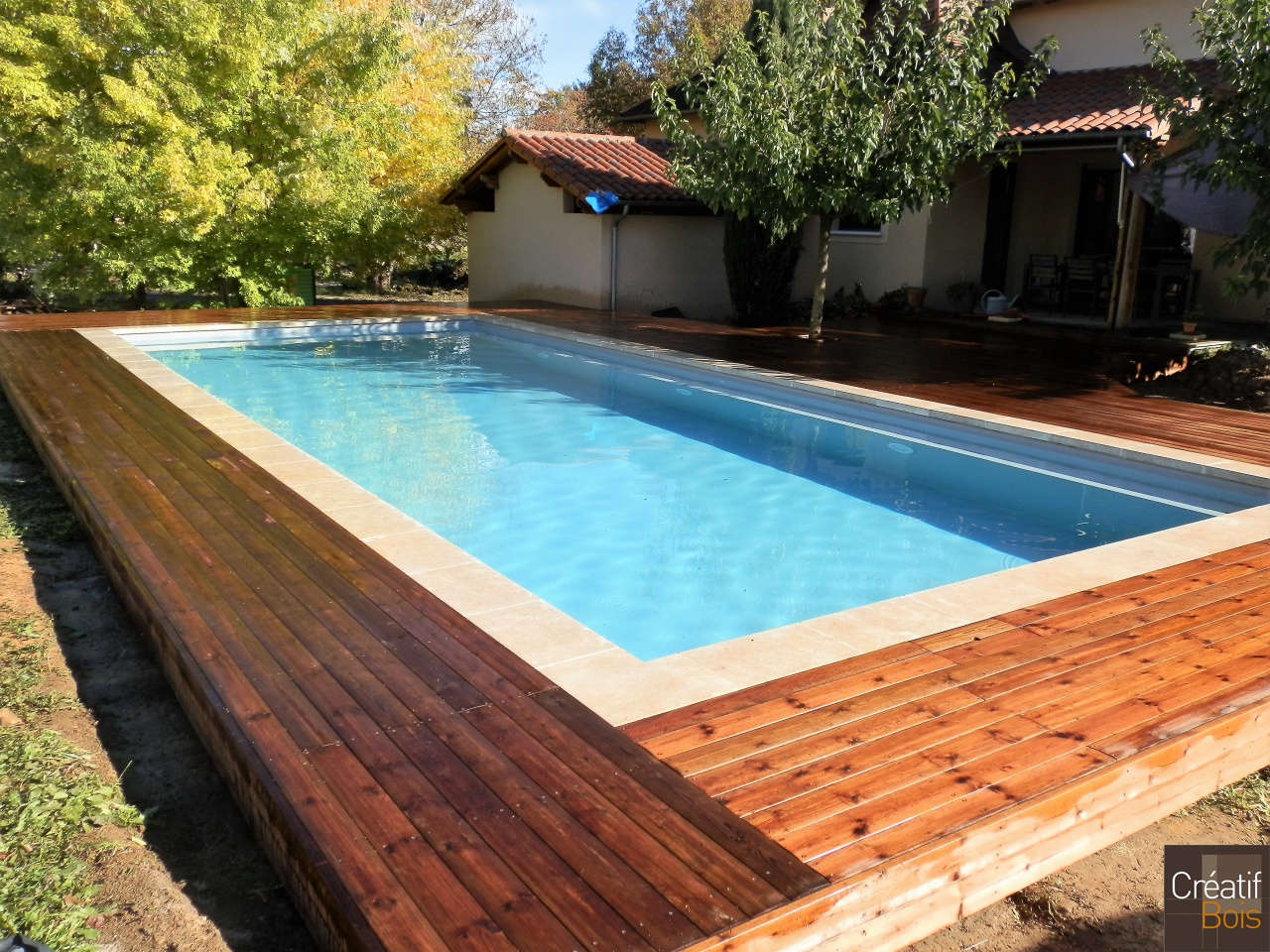 Plage de piscine en Pin Rouge du Nord SAINT JEAN LESPINASSE - Lot 46 Plage de piscine en Pin Rouge du Nord SAINT JEAN LESPINASSE - Lot 46