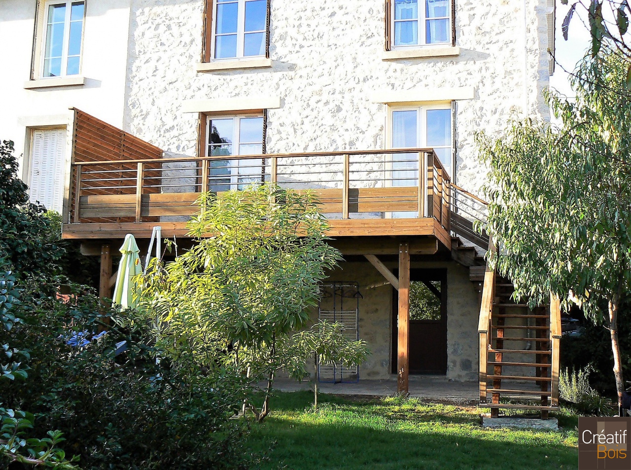 Terrasse autoportante en Pin Rouge du Nord Escalier Garde-Corps Corrèza et Brise-Vue LIMOGES - Haute Vienne 87 Terrasse autoportante en Pin Rouge du Nord Escalier Garde-Corps Corrèza et Brise-Vue LIMOGES - Haute Vienne 87